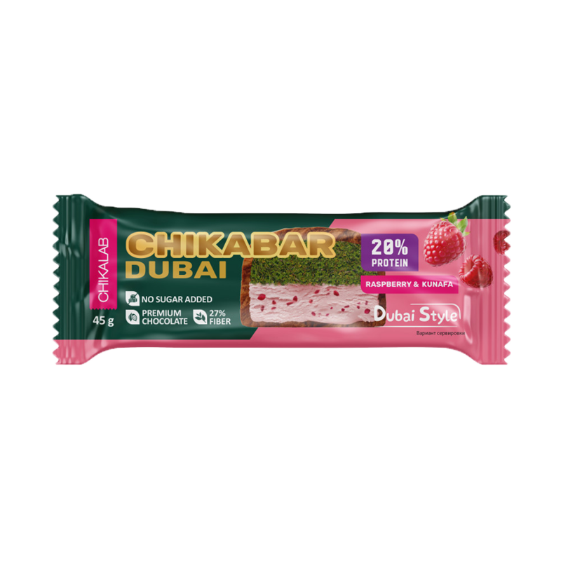 Батончик глазированный "Малина" Dubai Collection CHIKALAB